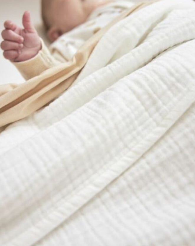 Laatste stuks! Hydrofiel laken/dekentje offwhite