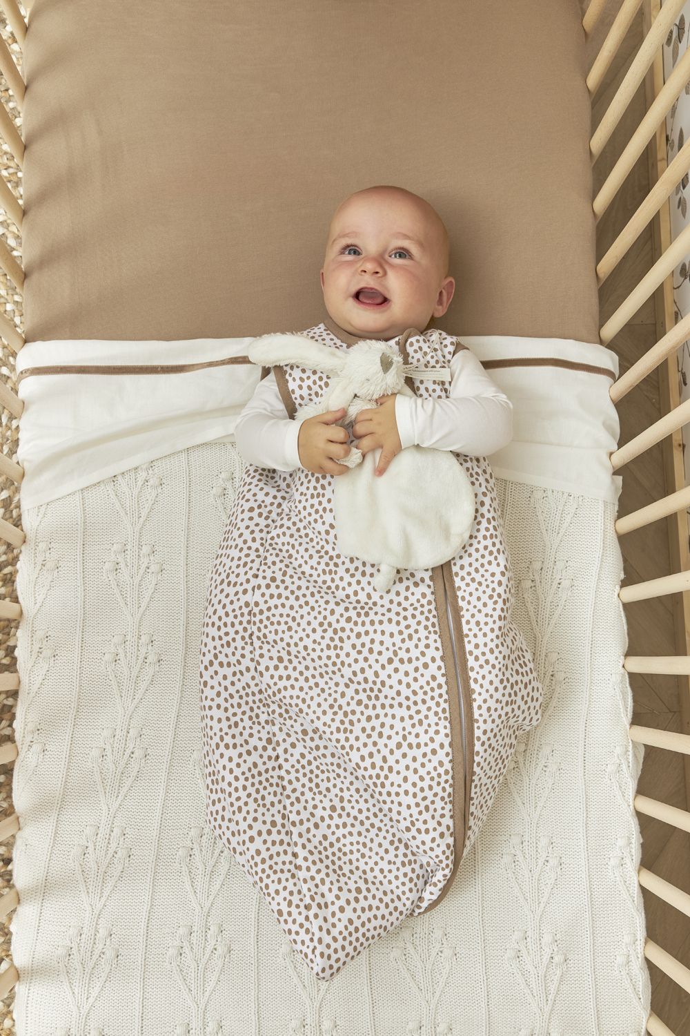 Wiegdeken Romaric flower of white